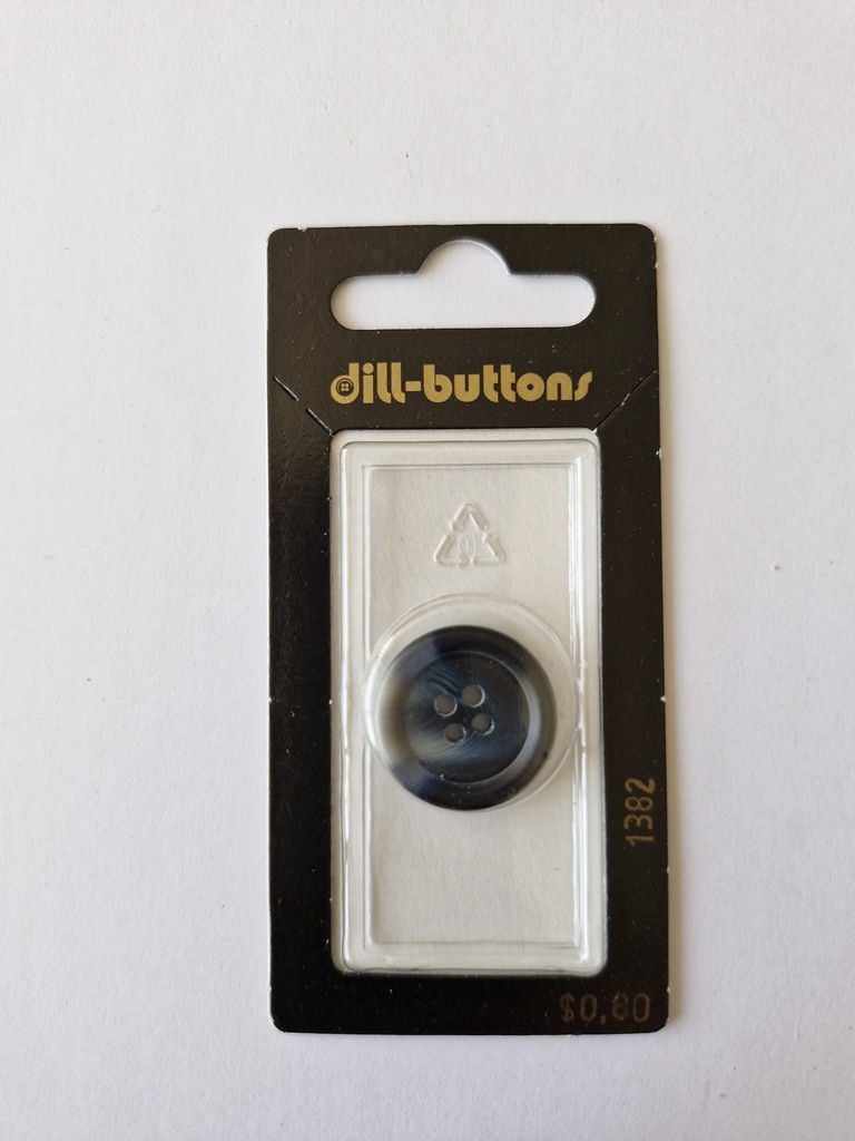 3/4" Polyester button navy
