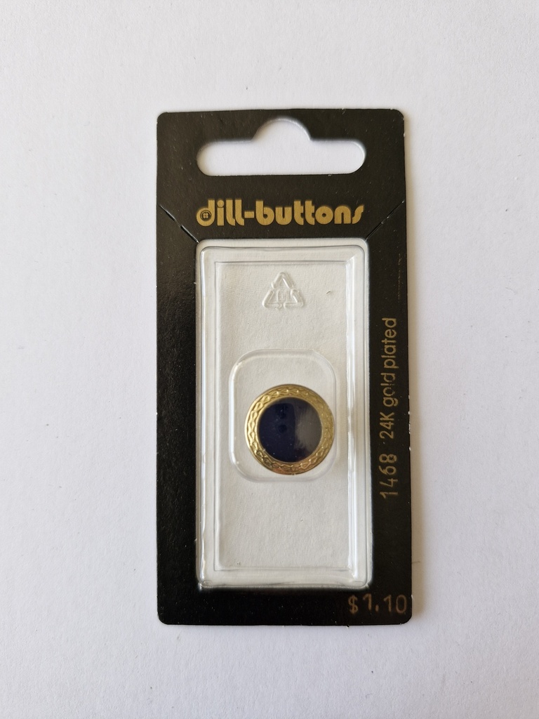 5/8" Full metal enamelled navy