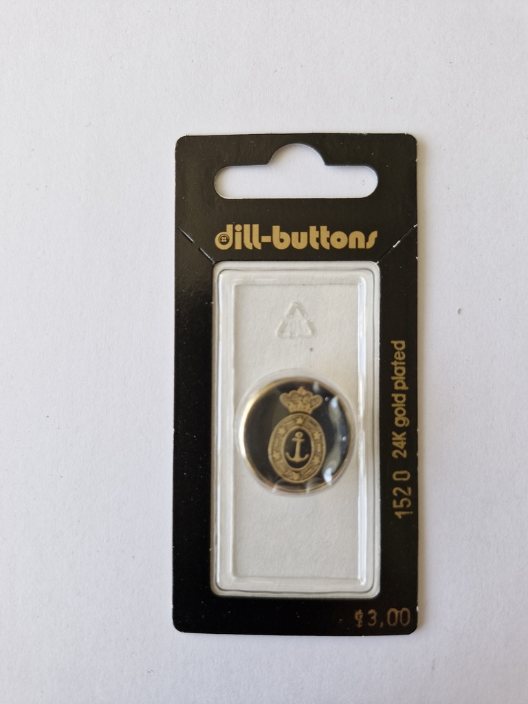 3/4" Full metal enamelled navy