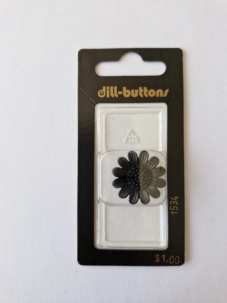 3/4" Polyamid button black
