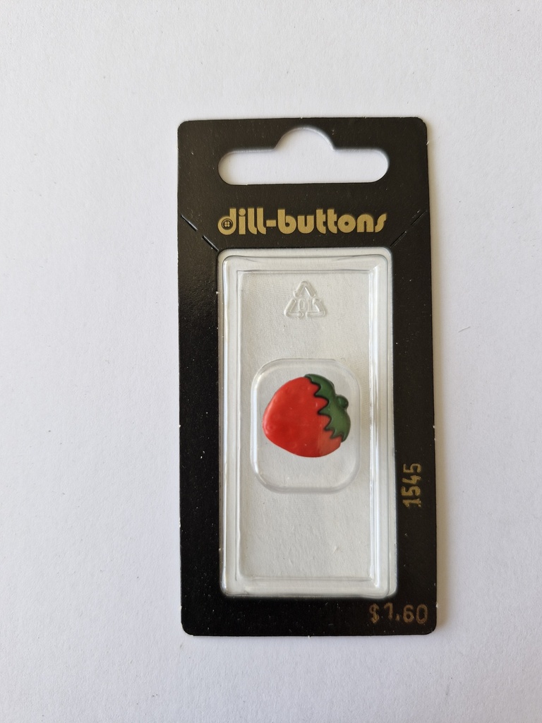 5/8" children button red