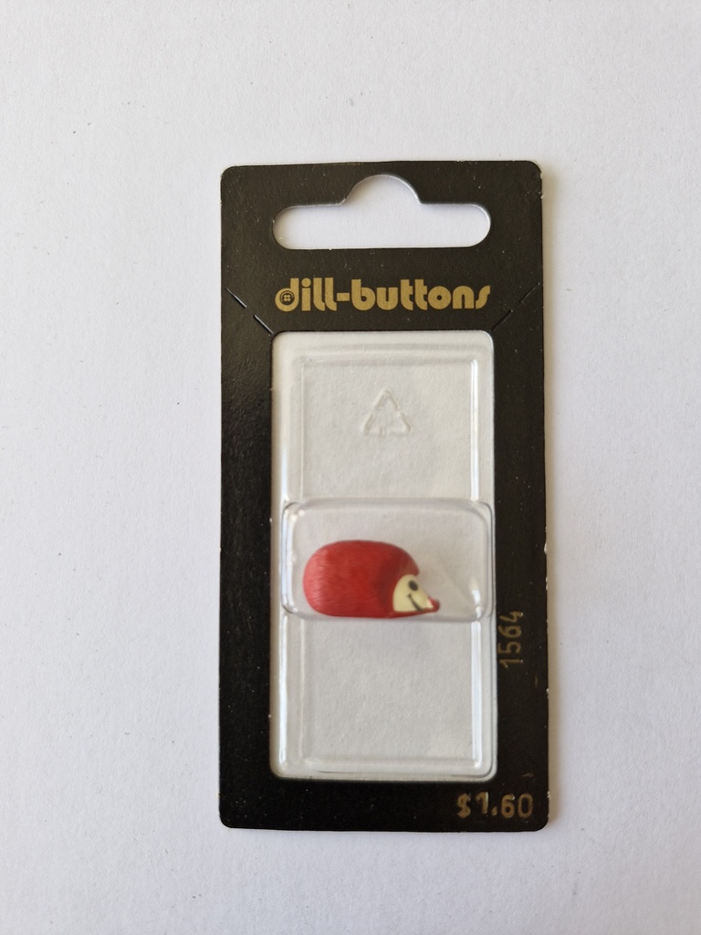 1-1/16" children button red