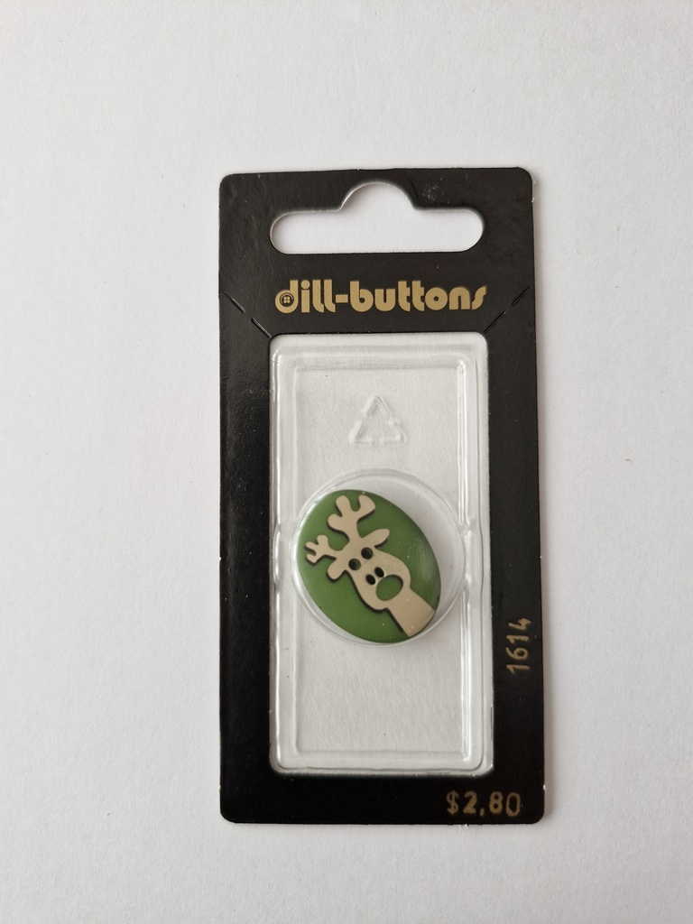 7/8" novelty button green