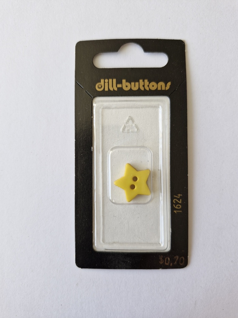 5/8" Polyamid button yel low