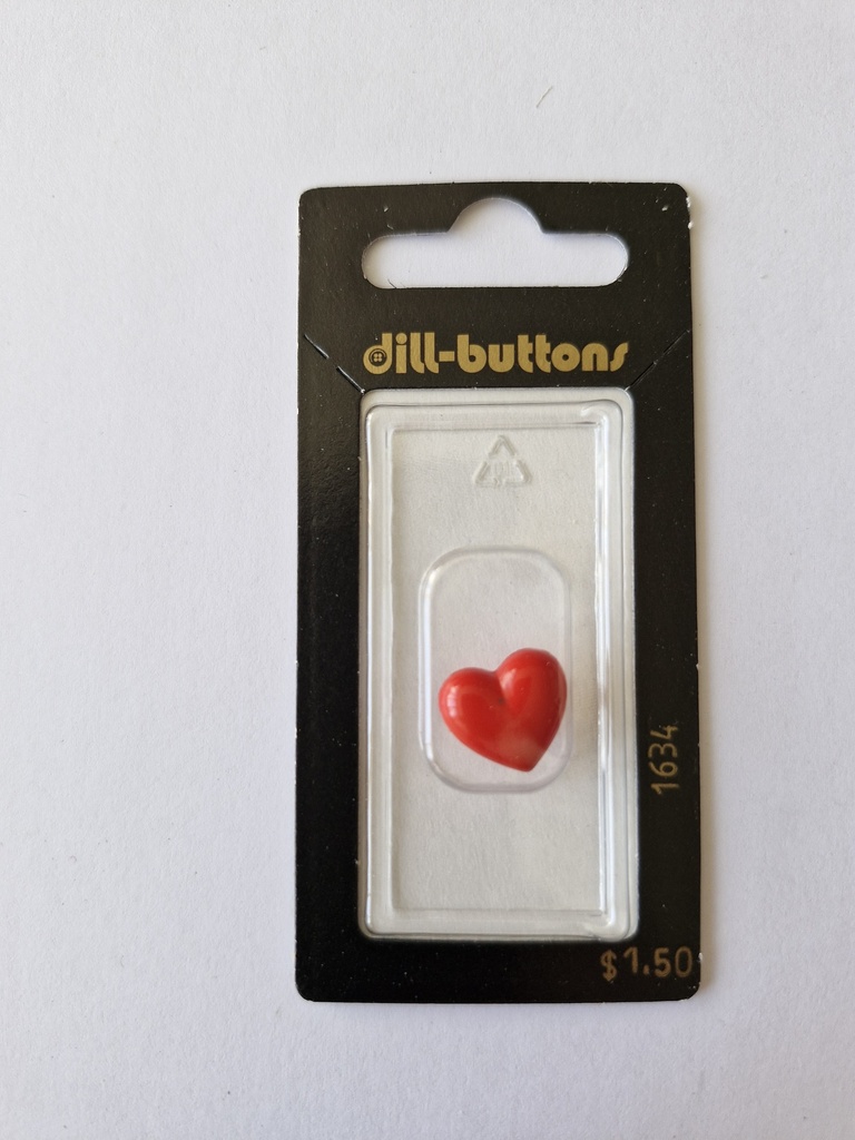 9/16" children button red