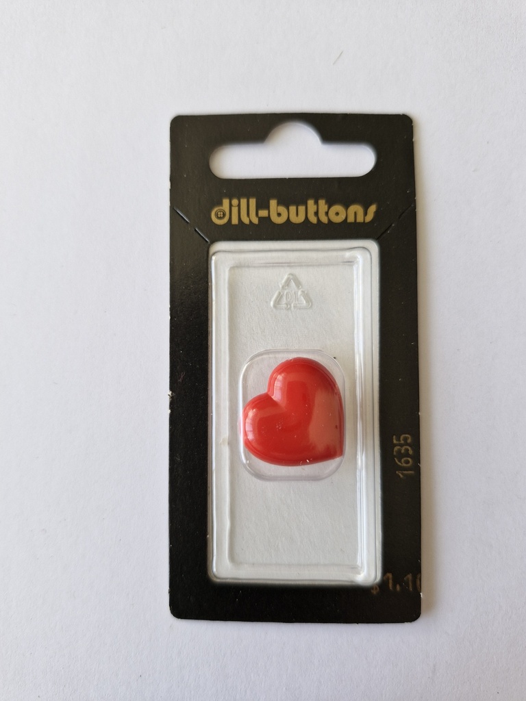 3/4" children button red