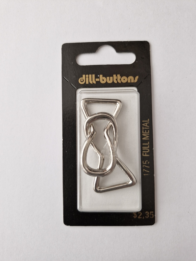 3/8" full metal buckle silver