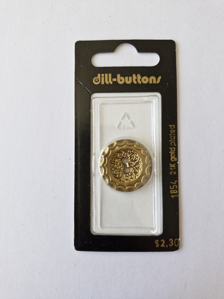 7/8"  Polyamid button antique gold