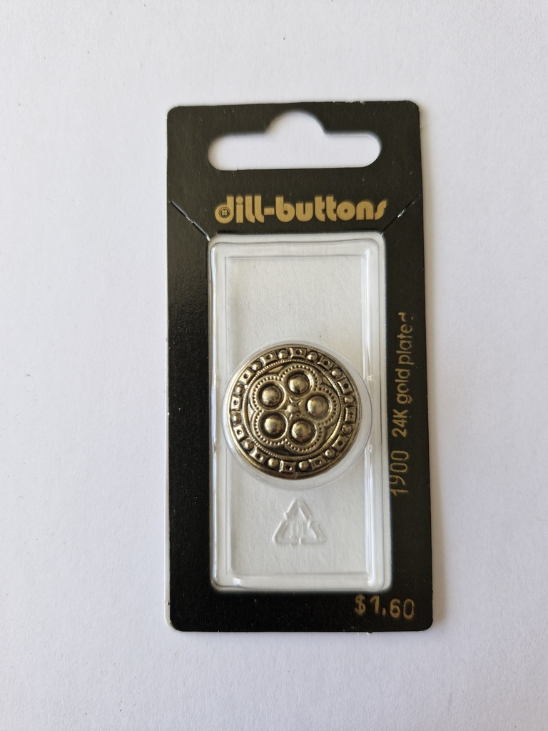 7/8" Polyamid button antique gold