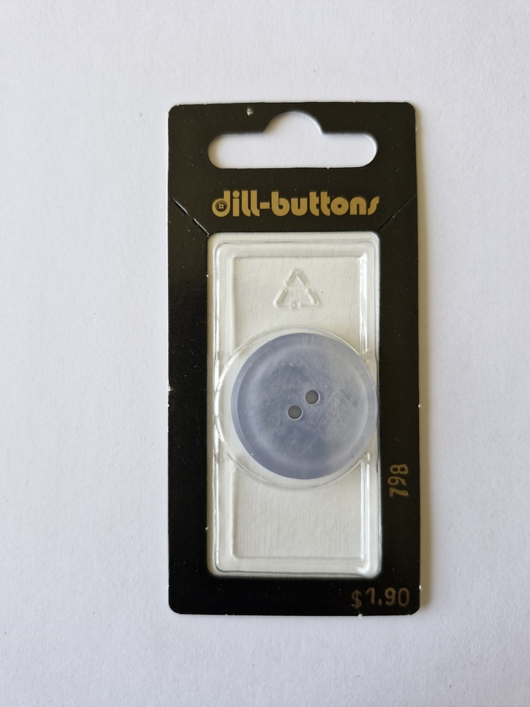 1" Polyester button lilac