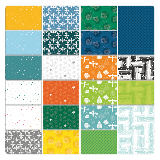 Lucky Bugs 5" sq