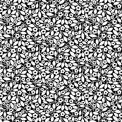 Black, White & Blooms Tracey 16671 90