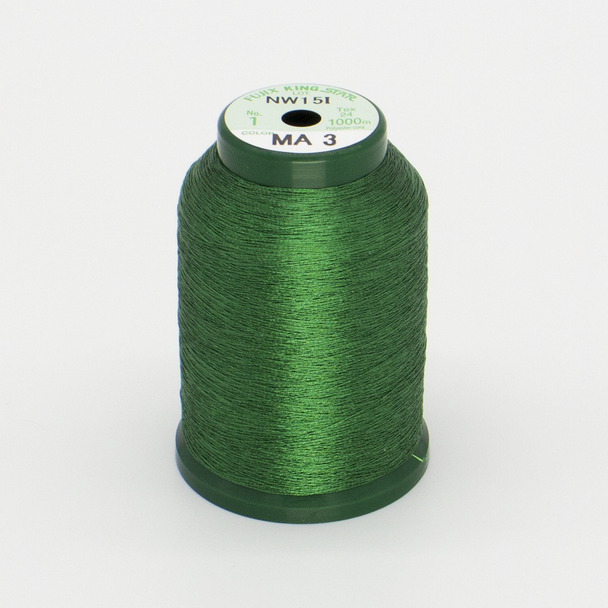 KingStar Metallic Embroidery Thread - Green (MA3)