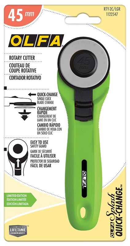 Rotary Ctr 45mm Lime Green