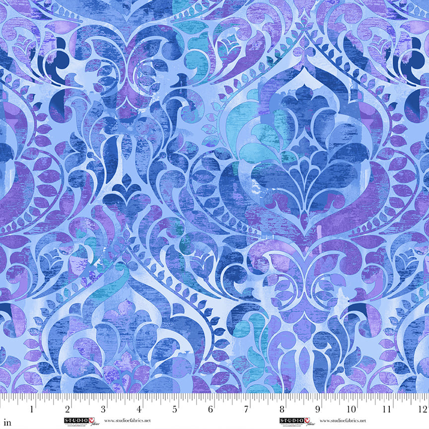 You Damask! 118" - Blue Violet 8568-75