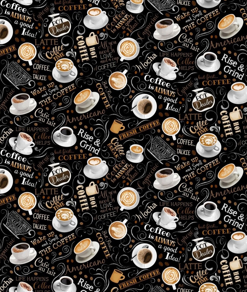 Coffee Tossed Words W135-006-090
