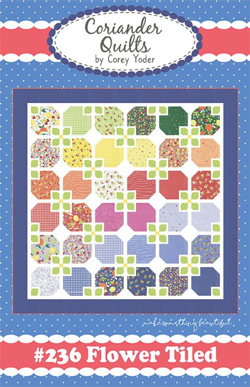 Flower Tiled #236 Coriander Quilts