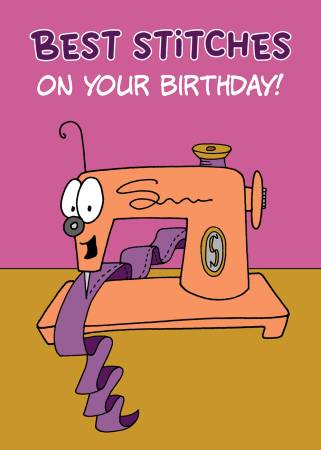 Birthday Card for Quilters Best stitches on your birthday