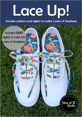 Lace Up Pattern With Gray Aglets