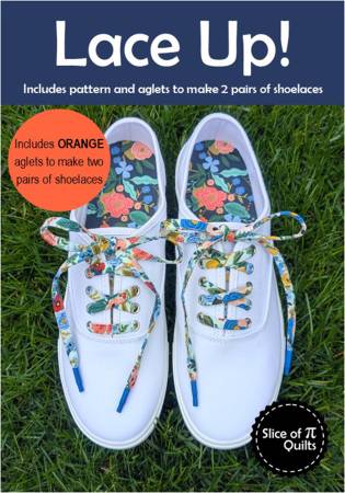Lace Up Pattern With Orange Aglets