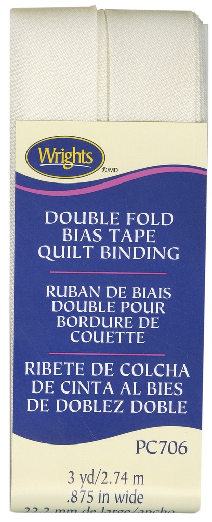 DF Quilt Bind Oyster 7/8in x 3yd
