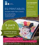 EQ Printables Inkjet Fabric Sheets 6/pkg