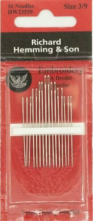 Richard Hemming Embroidery / Crewel Needle Size 3-9