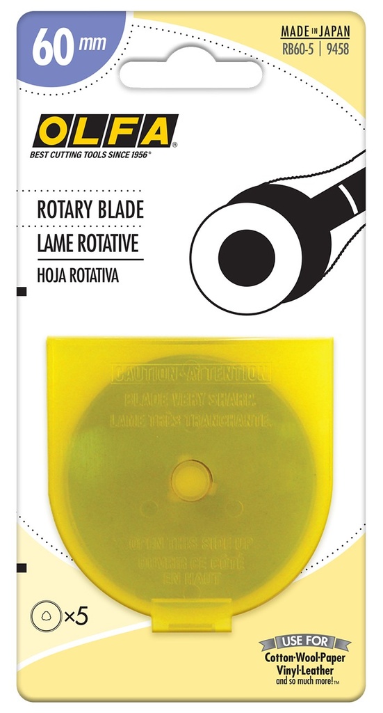 Olfa 60mm Replacement Blade 5pk
