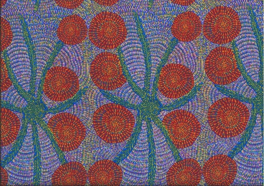 Aboriginal Bush Medicine Blue Stripes BMLBL