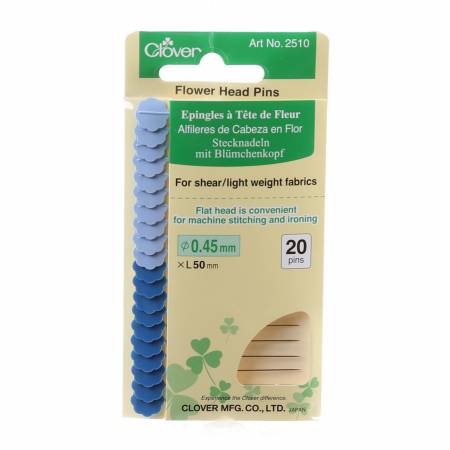 [2510cv] Flower Head Fine Pin Size 32 - 2in 20ct 2 colors