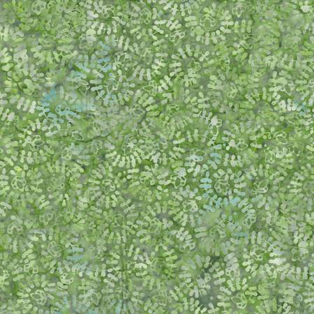 [1400-22280-754] Mystic Vineyard Light Green Spiral Vines Batik