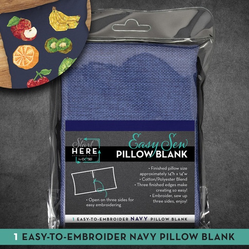 [OESD80447] OESD Pillow Case Navy 14"X14" 1/pc