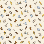 [C17003R-Cream] Winnie the Pooh Characters C17003R Cream