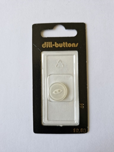 [000066] 5/8" Polyester button white