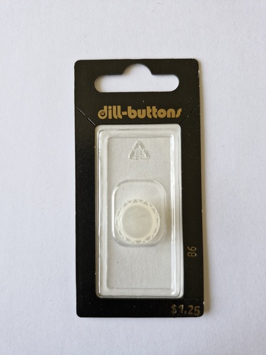 [000086] 5/8" Polyester button white