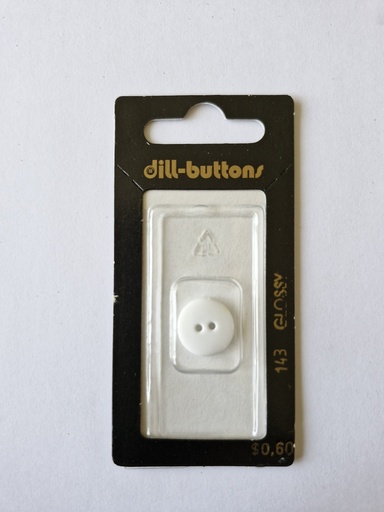 [000143] 9/16" Polyamid button optical white