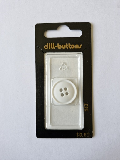 [000167] 3/4" Polyamid button white