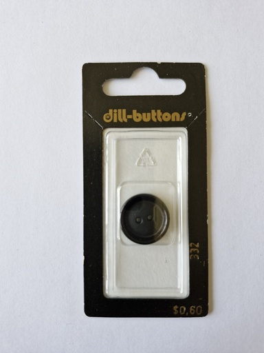 [000332] 1-1/16" Polyamid button black