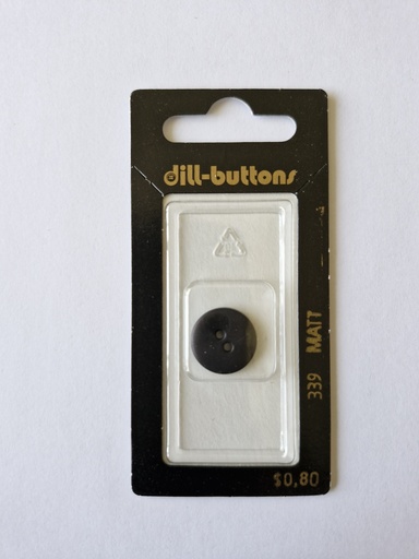 [000339] 5/8" Polyamid button black