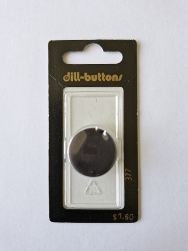 [000377] 7/8" Polyamid button black