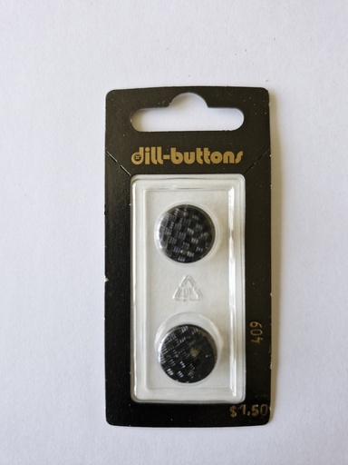 [000409] 5/8" Polyamid button black