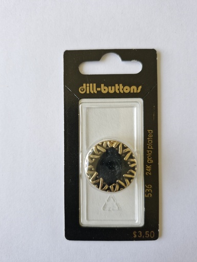 [000536] 7/8" Full metal enamelled black