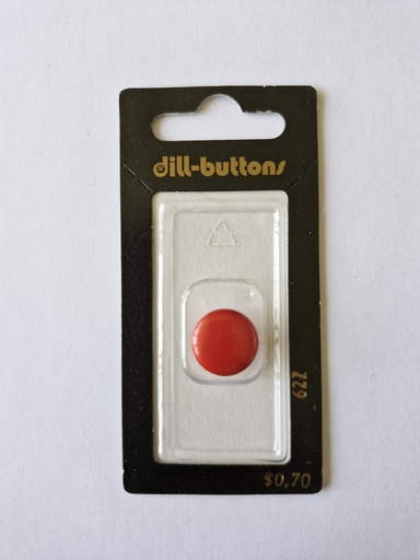 [000627] 5/8" Polyamid button red
