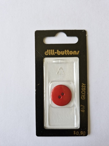 [000647] 1-1/16" Polyamid button red
