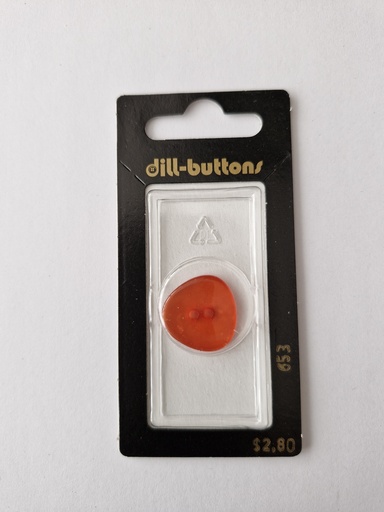 [000653] 13/16" polyester button red