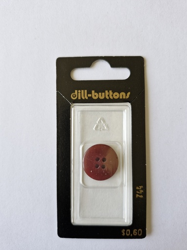 [000744] 1-1/16" Polyester button bordeaux