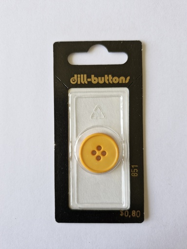 [000851] 3/4" Polyamid button yellow