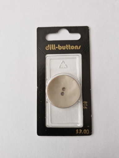 [000908] 1-1/8" polyamide fashion button beige
