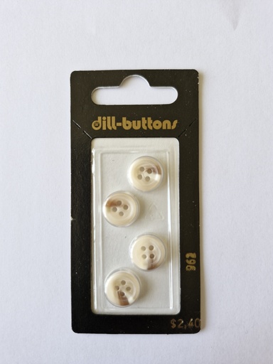[000962] 7/16" Polyester button beige