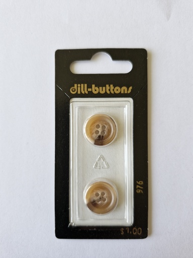 [000976] 5/8" Polyester button beige